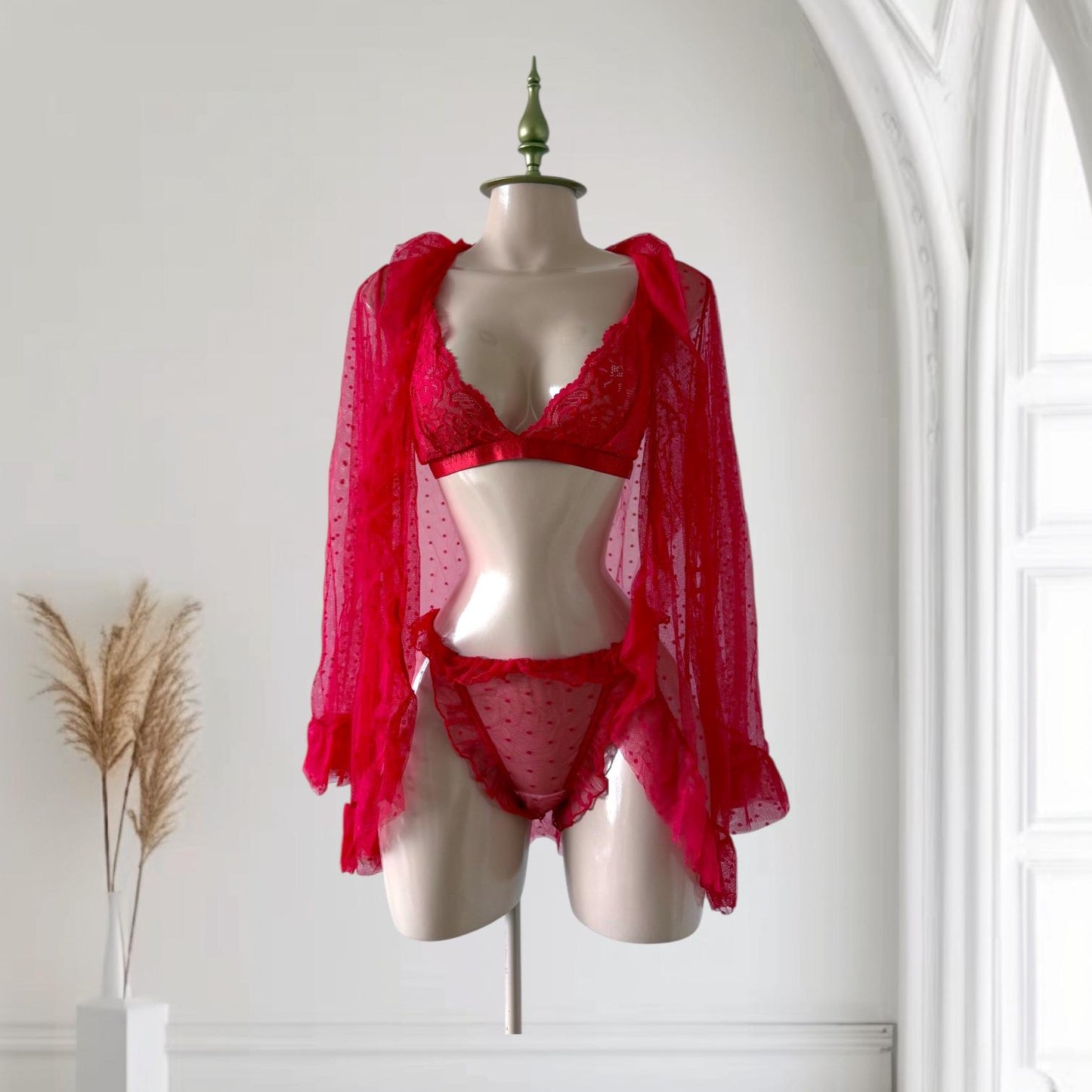 Conjunto de Pijama Rojo - Talla G