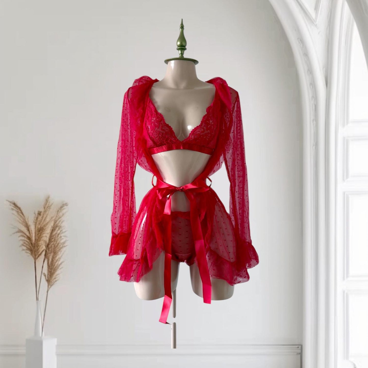 Conjunto de Pijama Rojo - Talla G