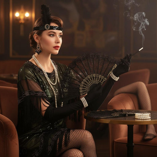 Set de Accesorios de Burlesque Estilo Años 20 - 10 Piezas