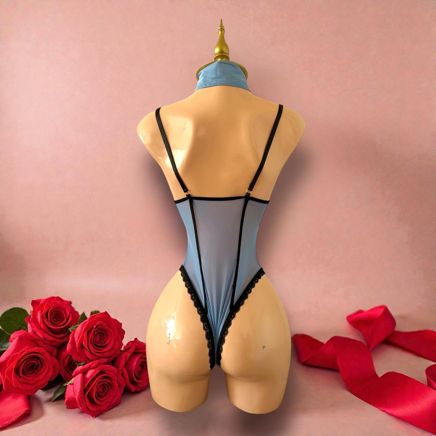 Disfraz de Lencería Policía Azul con Gorra y Accesorios - Talla M