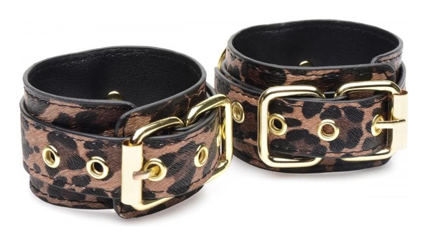 Set de Bondage Leopardo Premium con Esposas y Accesorios - 8 piezas