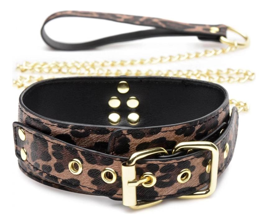 Set de Bondage Leopardo Premium con Esposas y Accesorios - 8 piezas