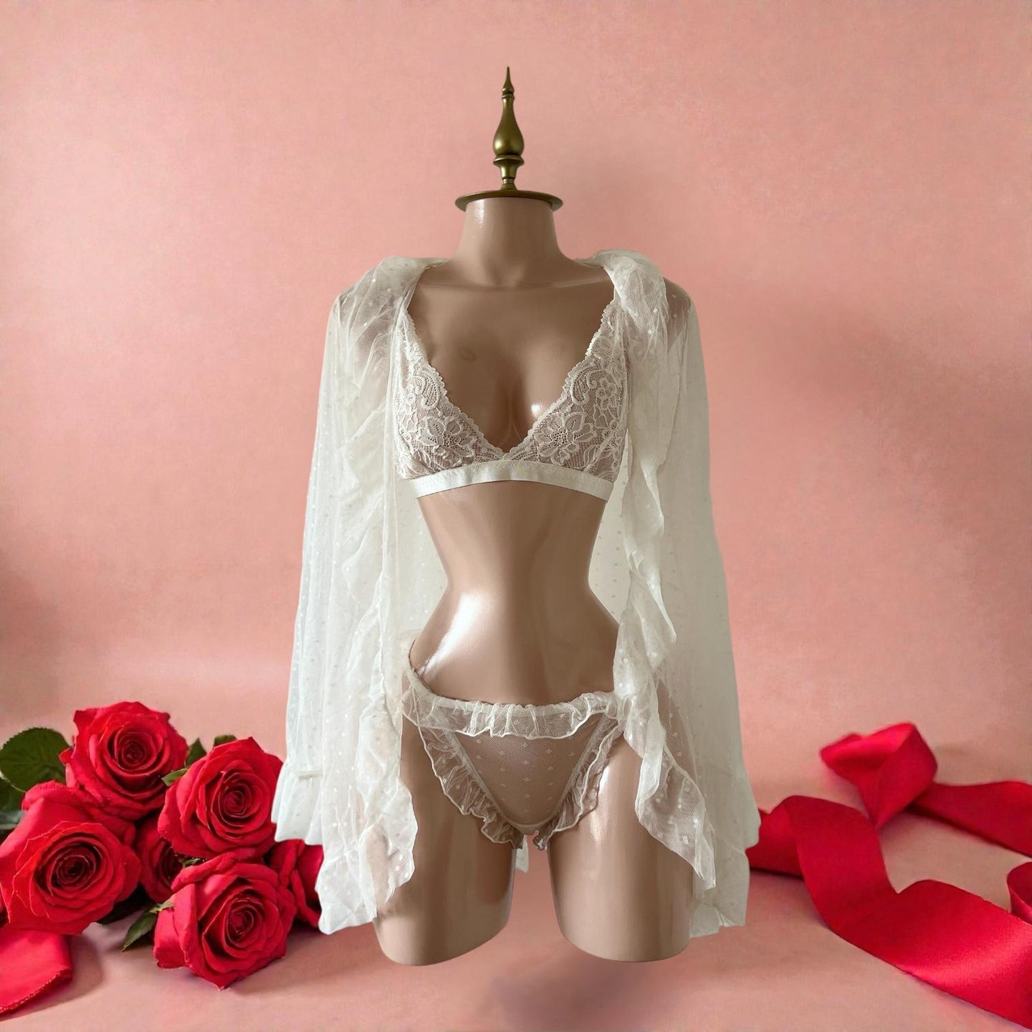 Conjunto de Pijama Blanco - Talla G