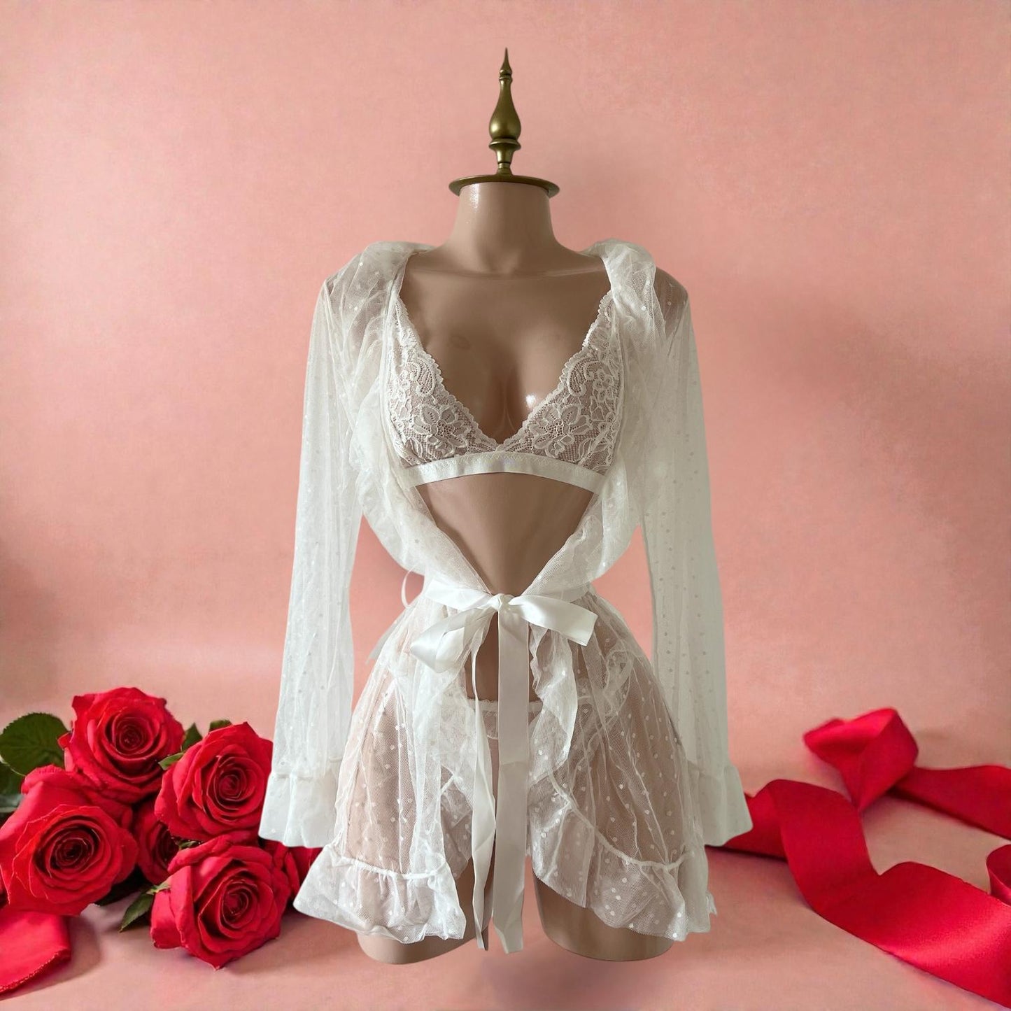 Conjunto de Pijama Blanco - Talla G