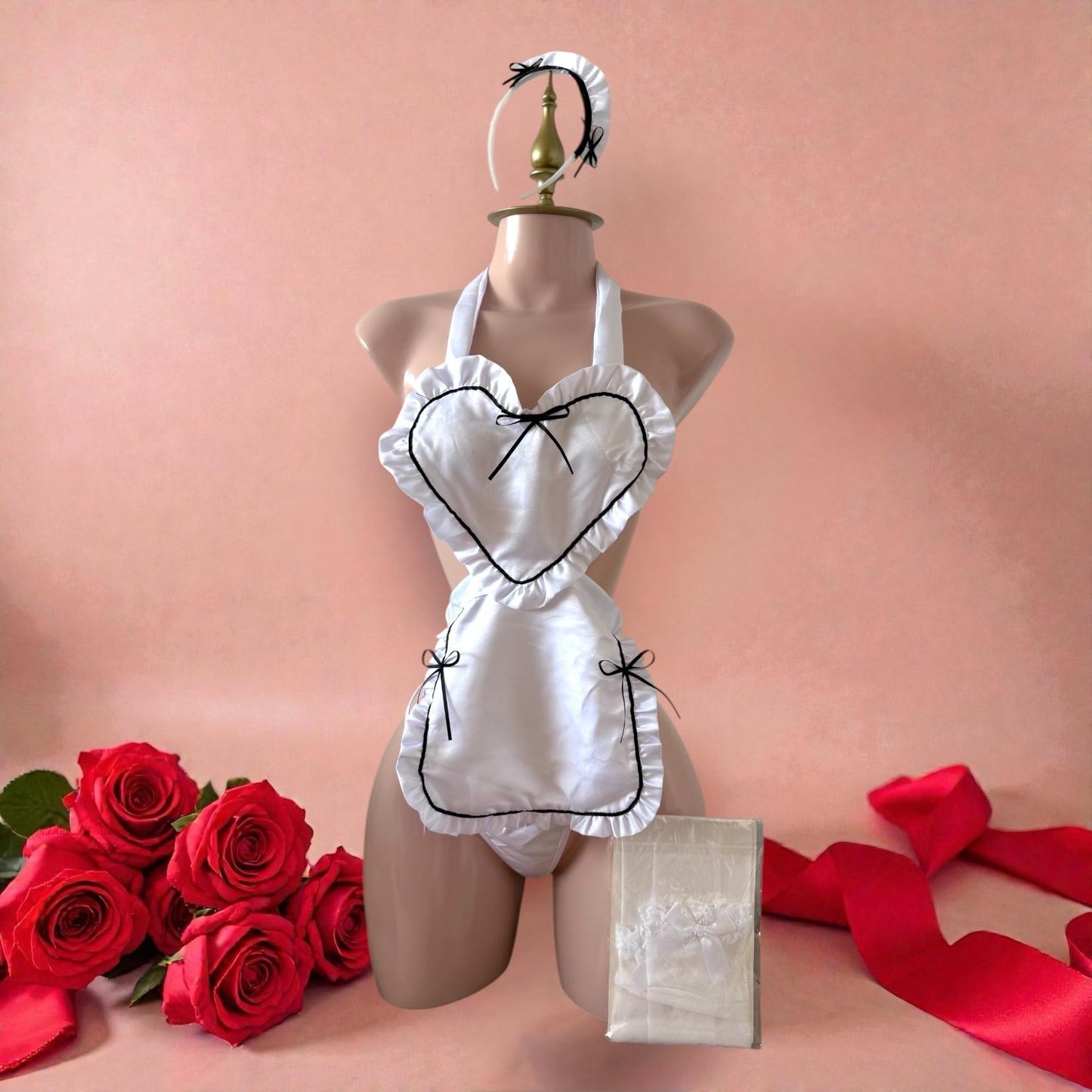 Disfraz de Lencería Chef Blanco - Talla M