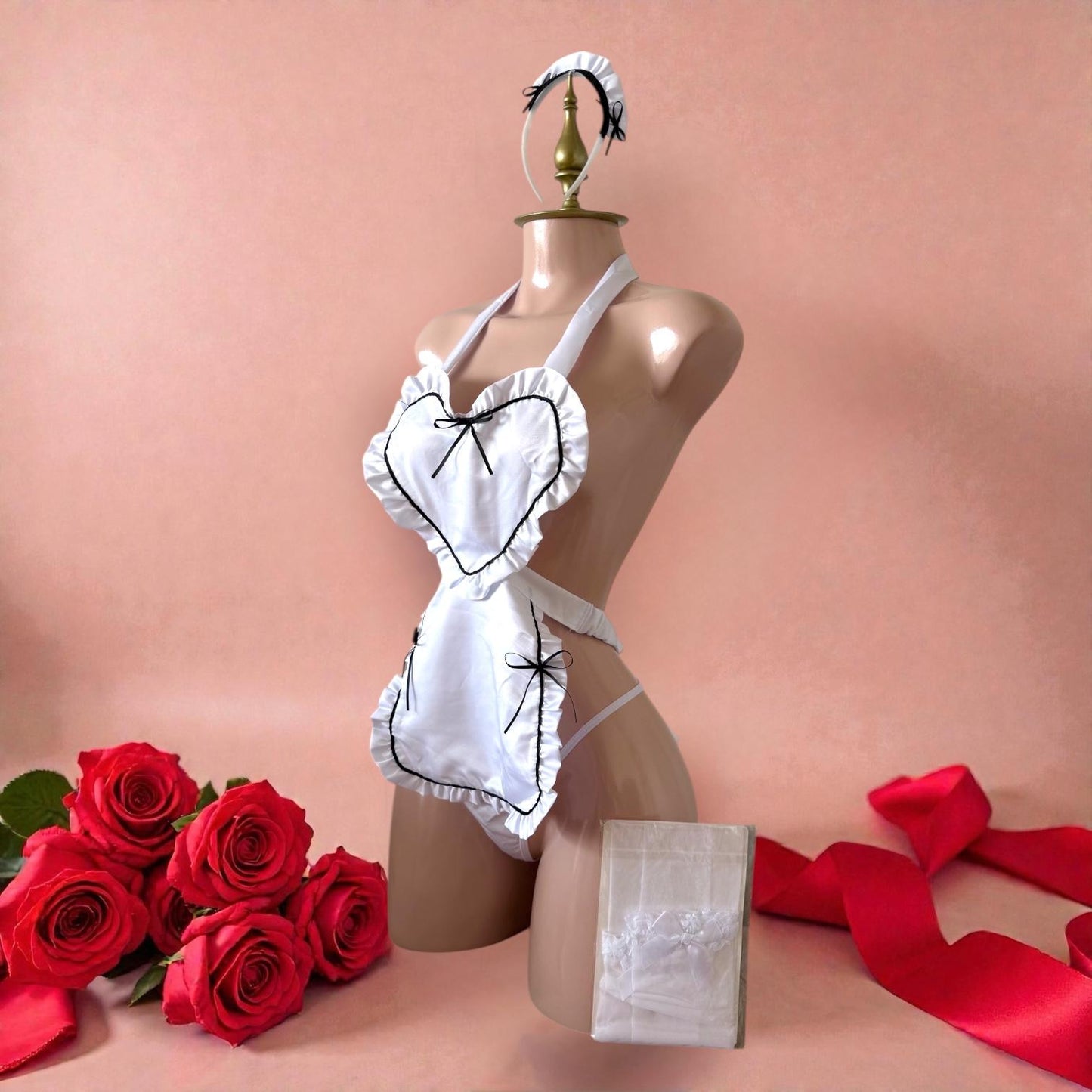 Disfraz de Lencería Chef Blanco - Talla M